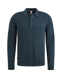 Long sleeve polo cotton modal Sea Storm