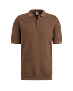 Short sleeve polo cotton modal Partridge