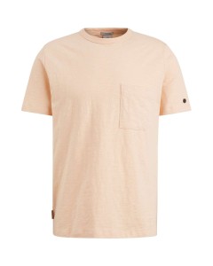T-shirt korte mouwen ronde hals bleached apricot