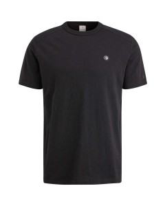 Short sleeve r-neck essential cott Black