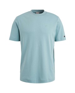 Short sleeve r-neck regular fit in Stone Blue