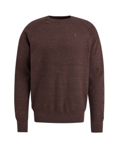 Crewneck cotton heather plated ble Coffee Bean