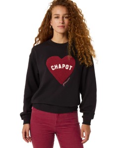 Terry Sport Heart Sweater