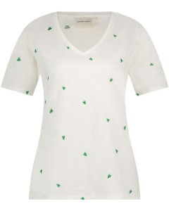 Phil V-neck Green Heart T-shirt