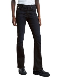 3301 Flare Wmn black denim