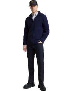 double collar skipper knit