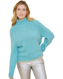 Pullover aqua