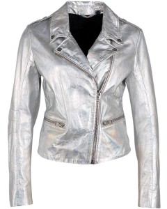 G2W Adeni leather jacket Holographic finish