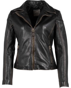 GWPeetu Women Biker Vintage Black