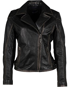 MWPeggie women biker asymmetrical black