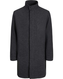 JPRBLAWILSON WOOL COAT SN Black/STRUCTURE