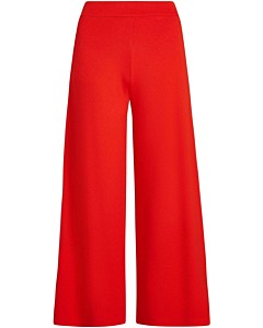 Border Palazzo Cropped Pants Milano Crepe