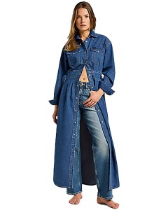 Belted Western dress blue fusion