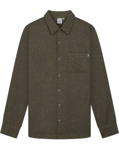 Merope Melange Wool Shirt Thyme