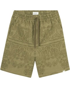 Lesley Paisley Shorts Surplus Green