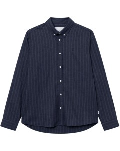 Desert reg. shirt stripe dark navy /ivory