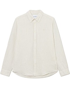 Kristian linen b.d. shirt light ivory walnut