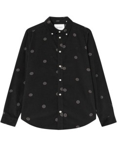 Kristian AOP  Corduroy shirt black