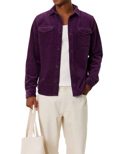 Kody heavy corduroy overshirt blackberry