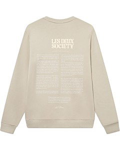 Society Sweatshirt Light Sand Summer Melon