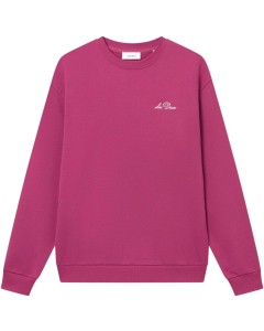 Crew sweatshirt Magenta/lt ivory