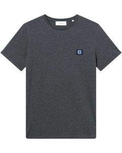 Piece T-shirt Mountain Charcoal melange/O. blue