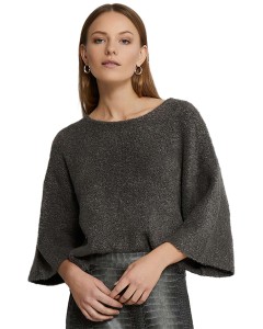 MSTalima Cropped Knit Pull Gunmetal