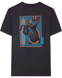 T-shirt tiger soup faded black