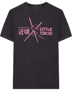 T-shirt chopsticks faded black