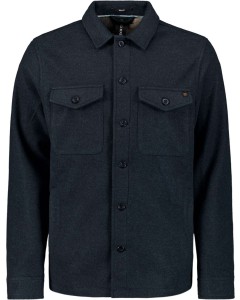 Overshirt Button Closure Melange Night