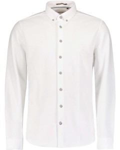 Shirt Jersey Pique Stretch White