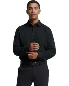 Shirt Jersey Pique Stretch Black