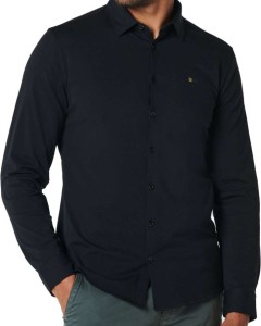 Shirt jersey stretch solid black