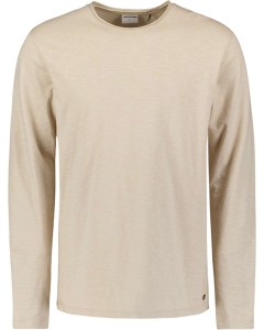 T-Shirt Long Sleeve Crewneck Slub Cement