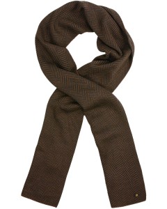 Scarf Zig Zag Jacquard Brown