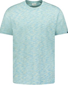 T-shirt korte mouw ronde hals multi coloured aqua