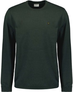 Pullover Crewneck 2 Coloured Melang Dark Green