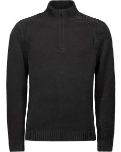 Pullover Half Zipper Chenille Black