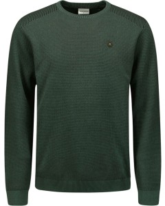 Pullover Crewneck 2 Coloured Jacqua Dark Green