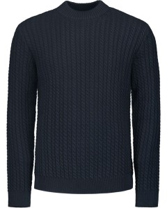 Pullover Crewneck Cable Jacquard Night