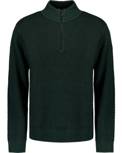 Pullover Half Zipper 2 Coloured Mel Dark Green