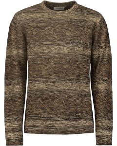 Pullover Crewneck Cable Jacquard De Aubergine