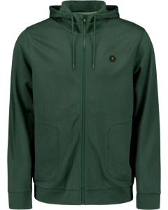 Sweater Full Zipper Hooded Dark Green