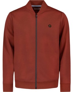 Sweater Full Zipper Pique Bomber Rusty