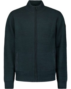 Cardigan 3 Coloured Jacquard Dark Green