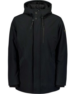 Jacket Medium Long Fit Hooded Softs Black