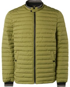 Jacket short fit padded light green