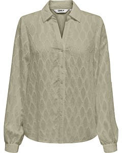 ONLNOA LS V-NECK SHIRT WVN Elm