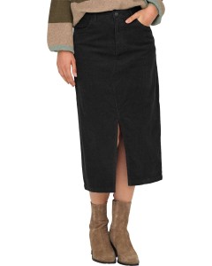 ONLMOXIE HW LONG SLIT CORD SKIRT CC PNT Black