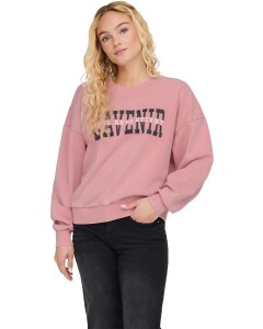 ONLPENELOPE L/S BEADS O-NECK SWT Rose Elegance/Ave